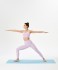 Коврик для йоги и фитнеса Starfit FM-101, PVC, 183x61x0,6 см, синий пастель (2104796)