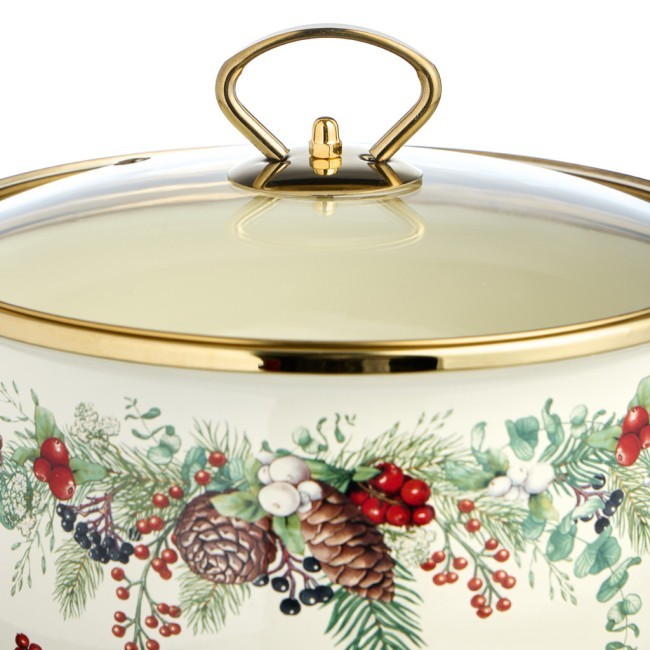 Кастрюля эмалированная agness со стеклянной крышкой серия "celebration", 3.6 л, 22*13 см Agness (943-085) Кастрюля эмалированная agness со стеклянной крышкой серия "celebration", 3.6 л, 22*13 см Agness (943-085)