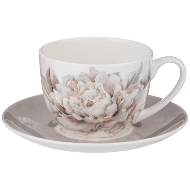 Чайный набор lefard "white flower" на 6пер. 12пр. 330мл серый Lefard (415-2138)