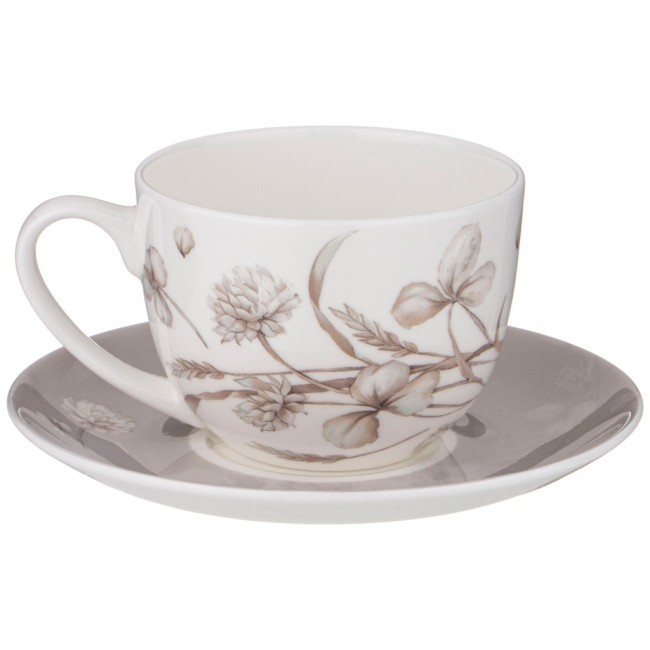 Чайный набор lefard "white flower" на 6пер. 12пр. 330мл серый Lefard (415-2138)