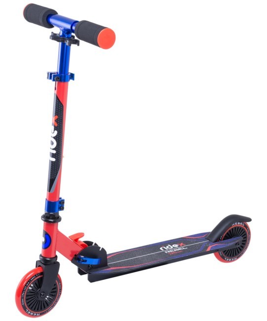 БЕЗ УПАКОВКИ Самокат 2-колесный Ridex Rebel 125 мм, красный/синий (2096009) БЕЗ УПАКОВКИ Самокат 2-колесный Ridex Rebel 125 мм, красный/синий (2096009)