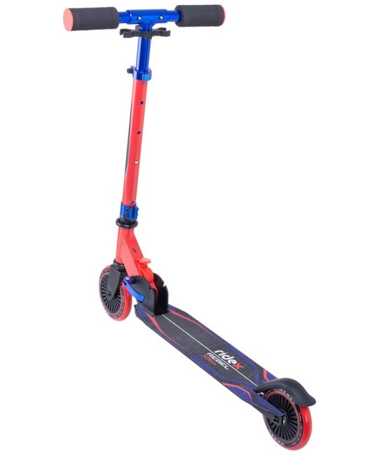 БЕЗ УПАКОВКИ Самокат 2-колесный Ridex Rebel 125 мм, красный/синий (2096009) БЕЗ УПАКОВКИ Самокат 2-колесный Ridex Rebel 125 мм, красный/синий (2096009)