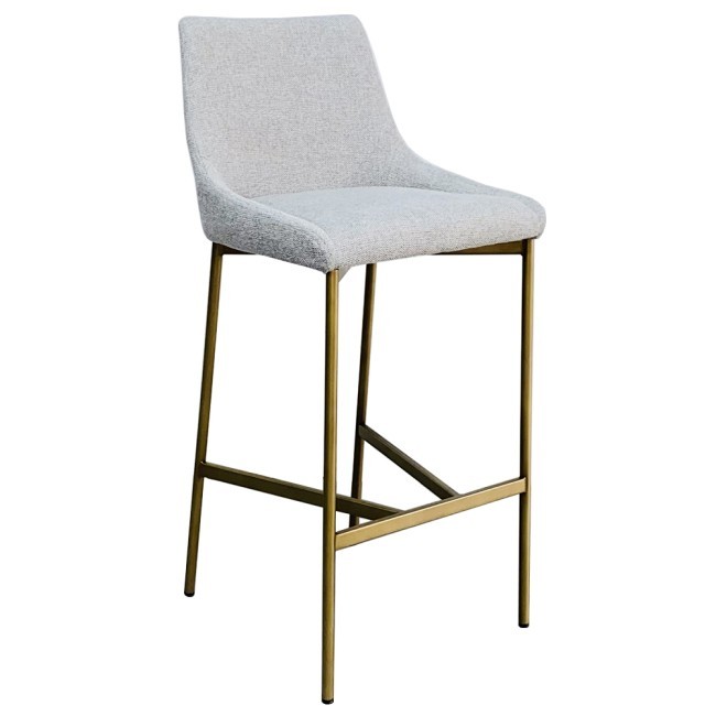 Стул барный белый+бронза 45*49*101см (TT-00013154)