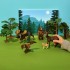 Игрушки фигурки в наборе серии "На ферме", 6 предметов (рейнджер, лось, олененок ограждение-загон, дерево, камень) (ММ205-033)