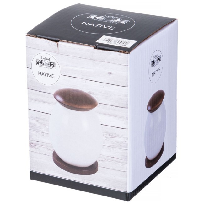Банка с дерев. крышкой lefard "native" 9,5*12 см 400 мл на дерев. подставке Lefard (587-202)