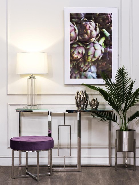 Подставка под цветы серебро d25*50cм (TT-00001832)