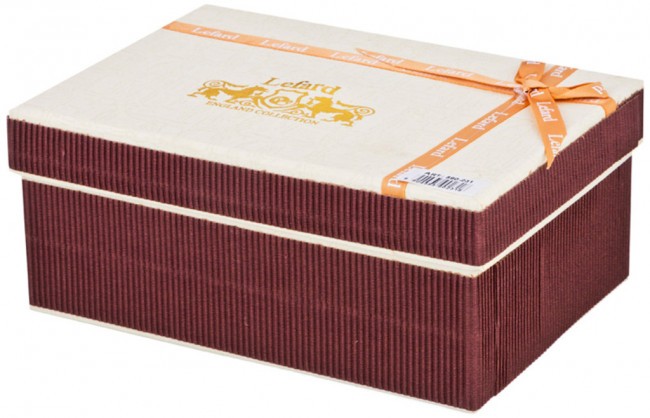 Масленка "герцогиня" 19*13см + нож для масла (кор=32шт.) Lefard (590-231)