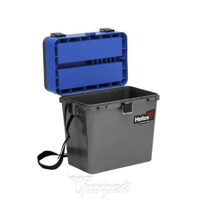 Ящик рыболовный зимний Helios двухсекционный 19л серый/синий (HS-IB-19-GB) (70122) Ящик рыболовный зимний Helios двухсекционный 19л серый/синий (HS-IB-19-GB) (70122)
