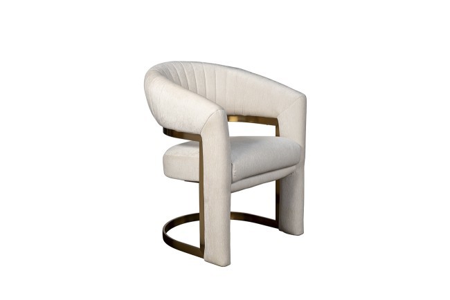 Стул велюр кремовый/матовое золото 67*66*85см (TT-00013512)