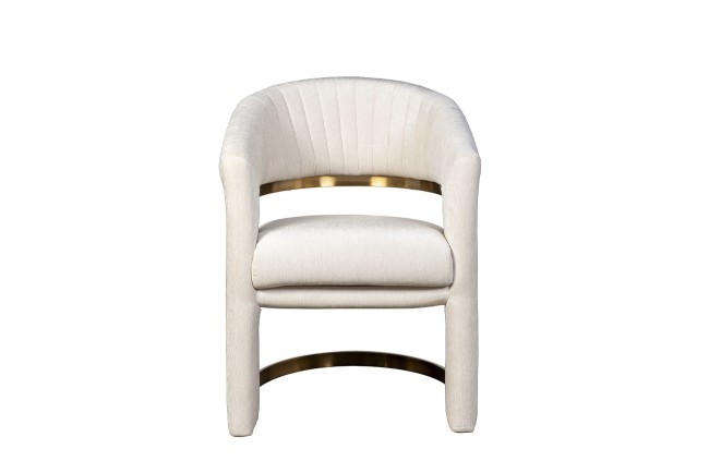 Стул велюр кремовый/матовое золото 67*66*85см (TT-00013512)