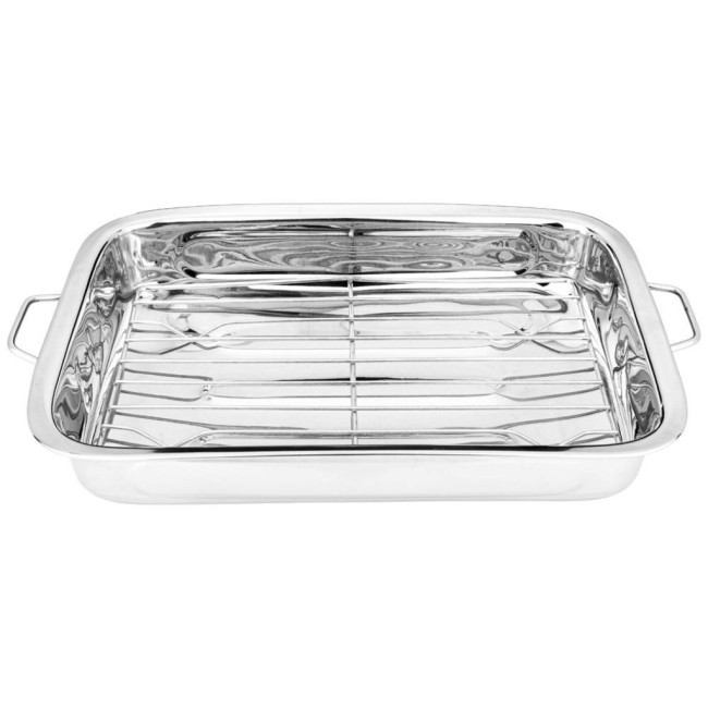 Противень agness, нерж сталь, с решеткой, 36,5*27*5,5 см Agness (880-156)