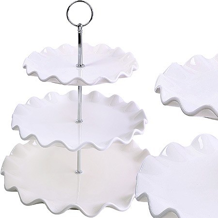 Конфетница 3ярус 19,5-24-29,5 керам LR (28953)