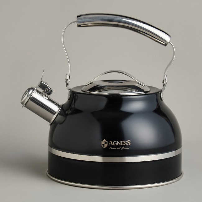 Чайник agness со свистком 2,7л, термоаккумулирующее дно, индукция Agness (914-303)