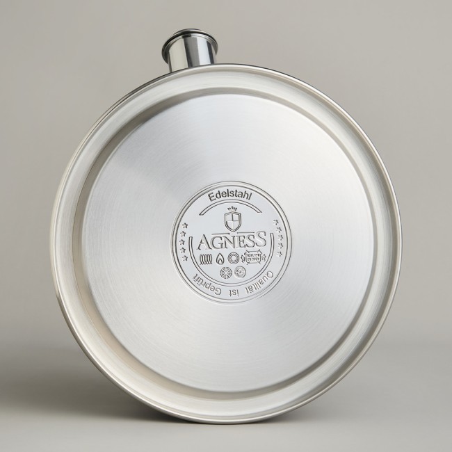 Чайник agness со свистком 2,7л, термоаккумулирующее дно, 304 сталь,  индукция Agness (914-303)