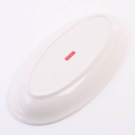 Блюдо сервировочное овальное Лимонный праздник доломит LR (60178)