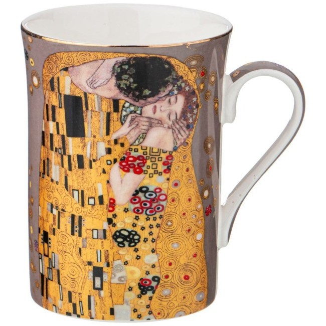 Набор кружек lefard "поцелуй" (г. климт) 2 шт. 300 мл, кремовая, серая Lefard (104-669)