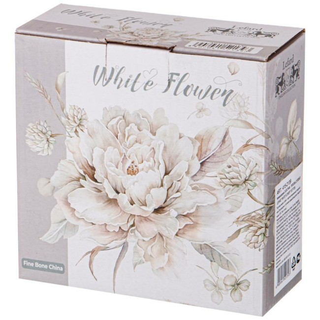 Салатник-тарелка суповая lefard "white flower" 15,5*7 см 800 мл Lefard (415-2139)