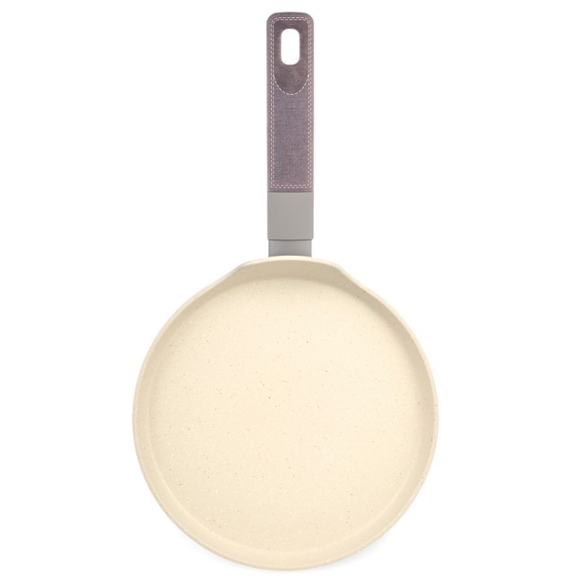 Сковорода блинная с антипригарным покрытием pfluon marble, 22*4,3 см Agness (902-106)