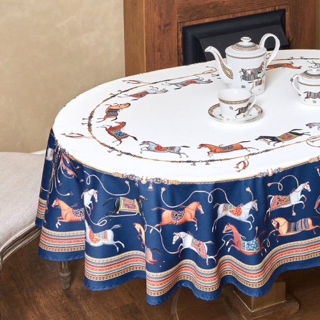 Скатерть овальная "passage"140х300см ,белый, 100% хлопок,твил, пропитка Lefard (850-759-42)