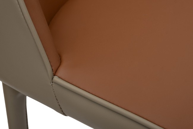 Стул барный экокожа терракота/бежевый  55*44*103см (TT-00013155)