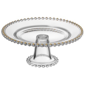 Блюдо сервировочное "golden charm" на ножке, 20*8 см Lefard (345-503)