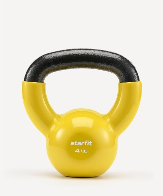 Гиря виниловая STARFIT DB-401, 4 кг, желтый (2103598) Гиря виниловая STARFIT DB-401, 4 кг, желтый (2103598)