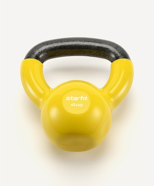 Гиря виниловая STARFIT DB-401, 4 кг, желтый (2103598) Гиря виниловая STARFIT DB-401, 4 кг, желтый (2103598)