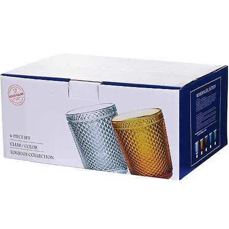 Набор стаканов 300 мл 6шт ЯНТАРНЫЙ LR (30850) Набор стаканов 300 мл 6шт ЯНТАРНЫЙ LR (30850)