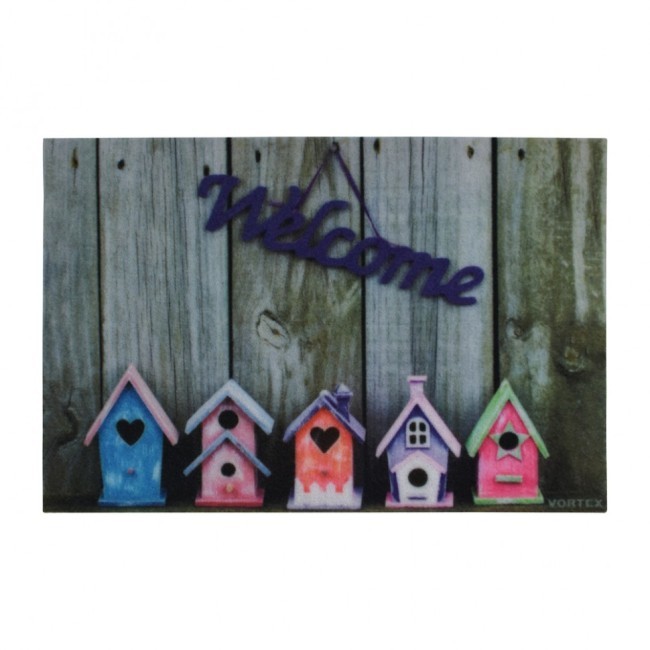 Коврик влаговпитывающий Vortex Samba Welcome Скворечники 40х60 см 24212 (81420) Коврик влаговпитывающий Vortex Samba Welcome Скворечники 40х60 см 24212 (81420)