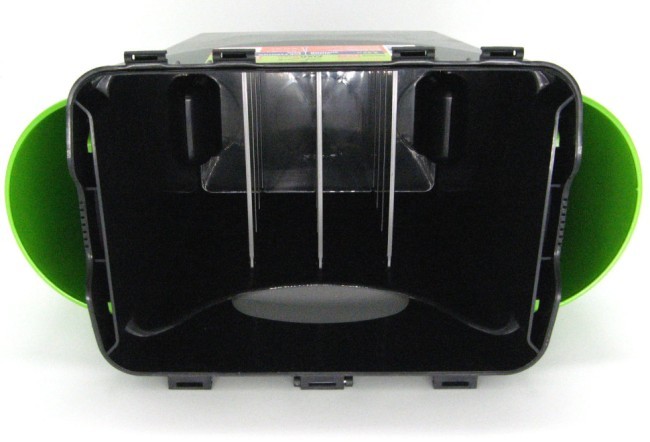 Ящик для зимней рыбалки Helios FishBox двухсекционный 10л зеленый (64060) (54331)