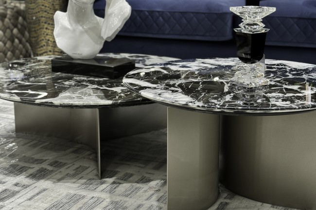 Стол журнальный черный d70*40см (TT-00013105)