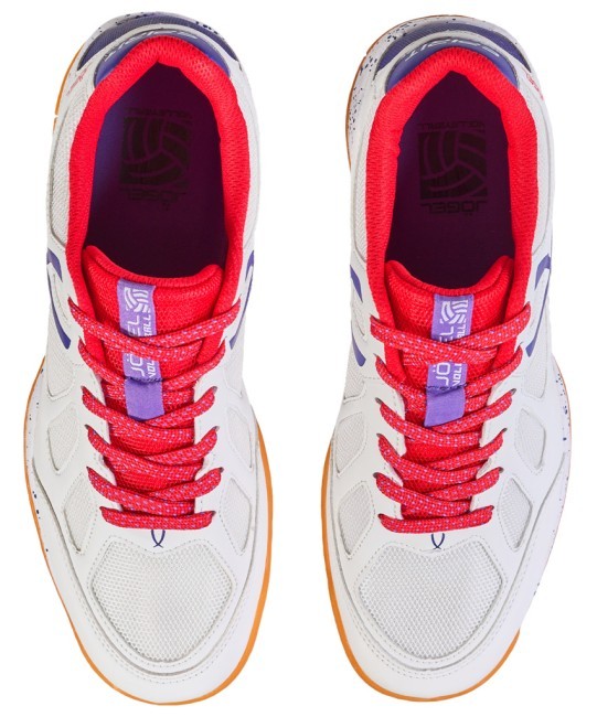 БЕЗ УПАКОВКИ Кроссовки волейбольные JOGEL SPIRIT, White/red (2131910)