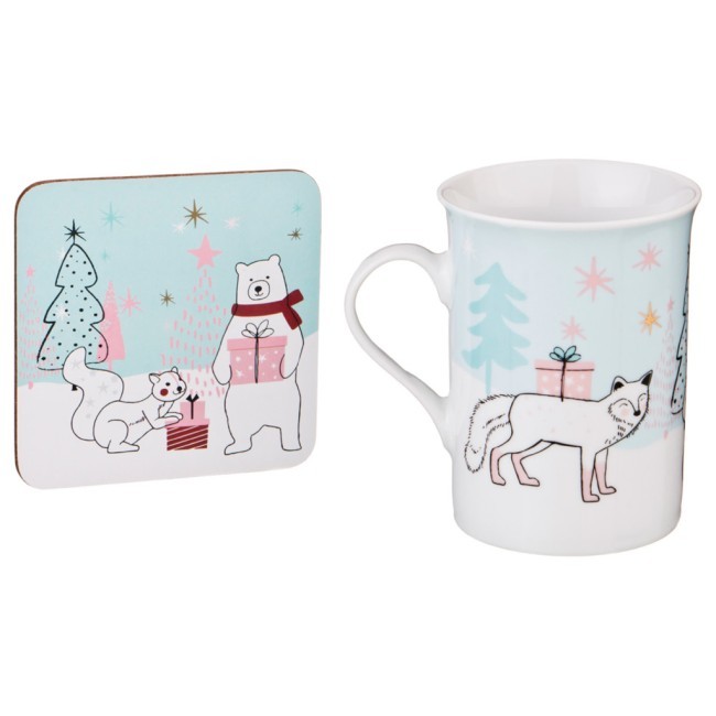 Кружка+мдф подставка новый год 300 мл. Lefard (270-284) Кружка+мдф подставка новый год 300 мл. Lefard (270-284)