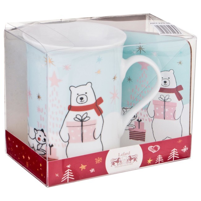 Кружка+мдф подставка новый год 300 мл. Lefard (270-284) Кружка+мдф подставка новый год 300 мл. Lefard (270-284)