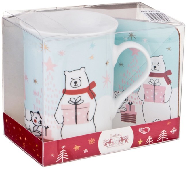 Кружка+мдф подставка новый год 300 мл. Lefard (270-284) Кружка+мдф подставка новый год 300 мл. Lefard (270-284)