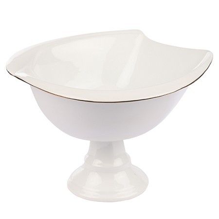 Фруктовница на ножке керамика LR (90023-149S)