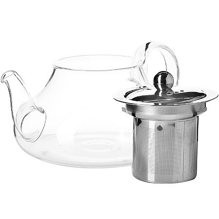 Заварочный чайник 3пр 800мл стек н/с LR (60076) Заварочный чайник 3пр 800мл стек н/с LR (60076)