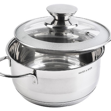 Кастрюля с крышкой 1 л 14 см нерж/ст Mayer&Boch (30971)