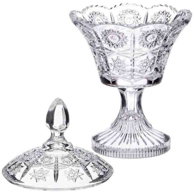 Конфетница на ножке "muza crystal" 12*12*20 см. Lefard (695-022)