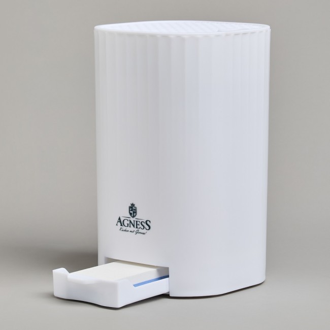 Подставка для ножей agness с точильным камнем 13,6*14,6*23 см Agness (907-320) Подставка для ножей agness с точильным камнем 13,6*14,6*23 см Agness (907-320)