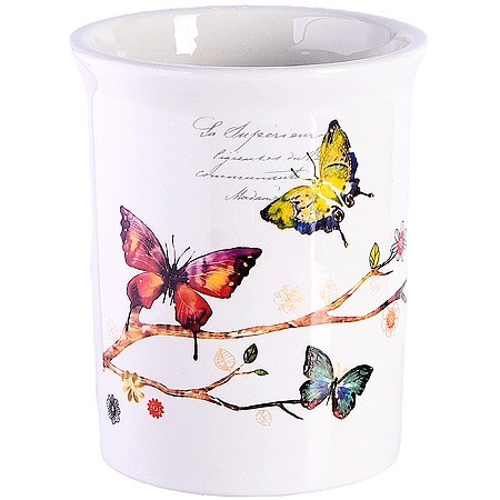 Подставка для столовых приборов Бабочки в саду дол/жел LR (60132) Подставка для столовых приборов Бабочки в саду дол/жел LR (60132)