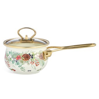 Ковш эмалированный серия "celebration" 0,9л, диа 14 см Agness (943-081) Ковш эмалированный серия "celebration" 0,9л, диа 14 см Agness (943-081)