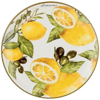 Тарелка обеденная agness "лемон три" 26*3 см Agness (358-1554)