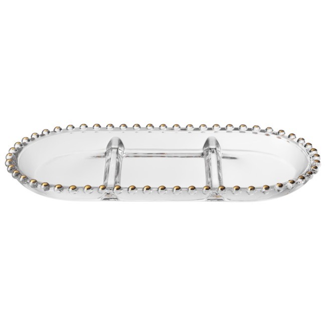 Блюдо сервировочное "golden charm", 3 секции, 30*15 см Lefard (345-500)