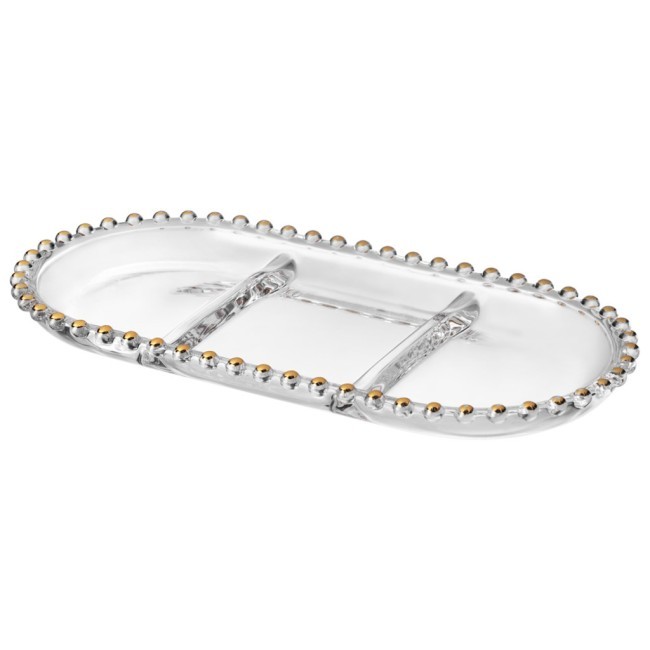 Блюдо сервировочное "golden charm", 3 секции, 30*15 см Lefard (345-500)