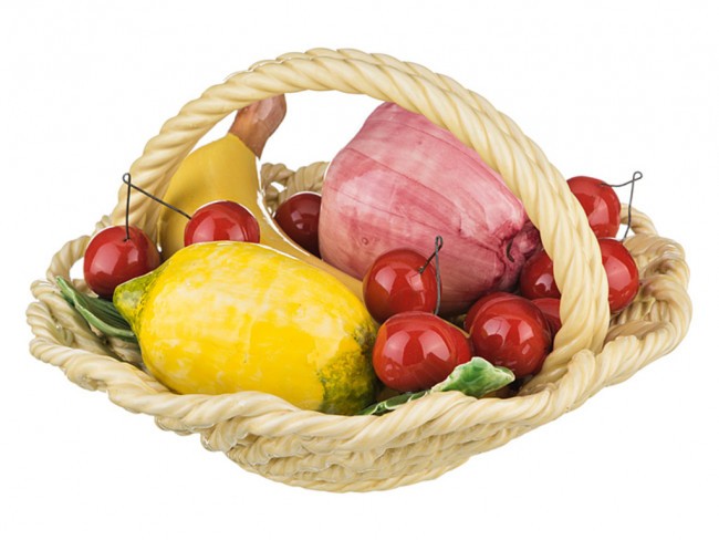 Изделие декоративное "корзина с фруктами" диаметр=22 см высота=13 см ORGIA (335-010)