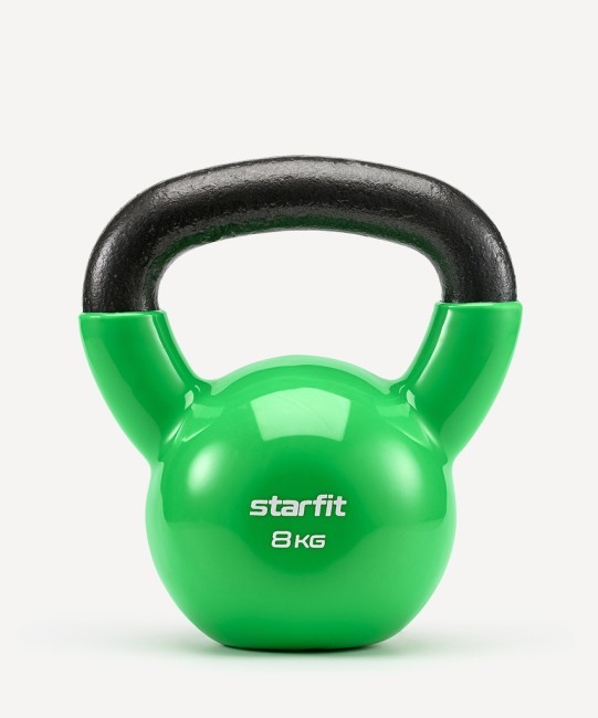 Гиря виниловая STARFIT DB-401, 8 кг, зеленый (998512)