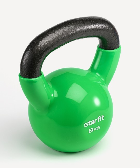 Гиря виниловая STARFIT DB-401, 8 кг, зеленый (998512)