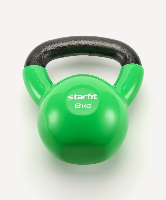 Гиря виниловая STARFIT DB-401, 8 кг, зеленый (998512)