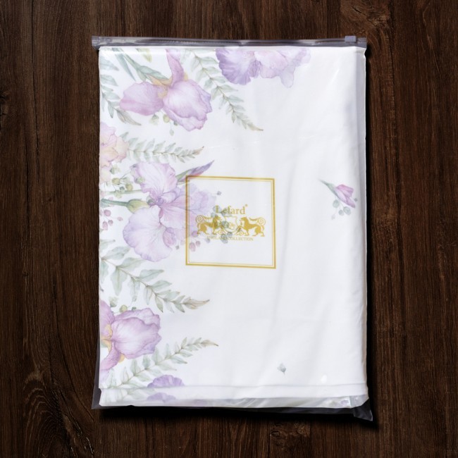 Скатерть овальная "ирисы" ,160х220см,100% хлопок,твил c пропиткой белый Lefard (850-743-41) Скатерть овальная "ирисы" ,160х220см,100% хлопок,твил c пропиткой белый Lefard (850-743-41)